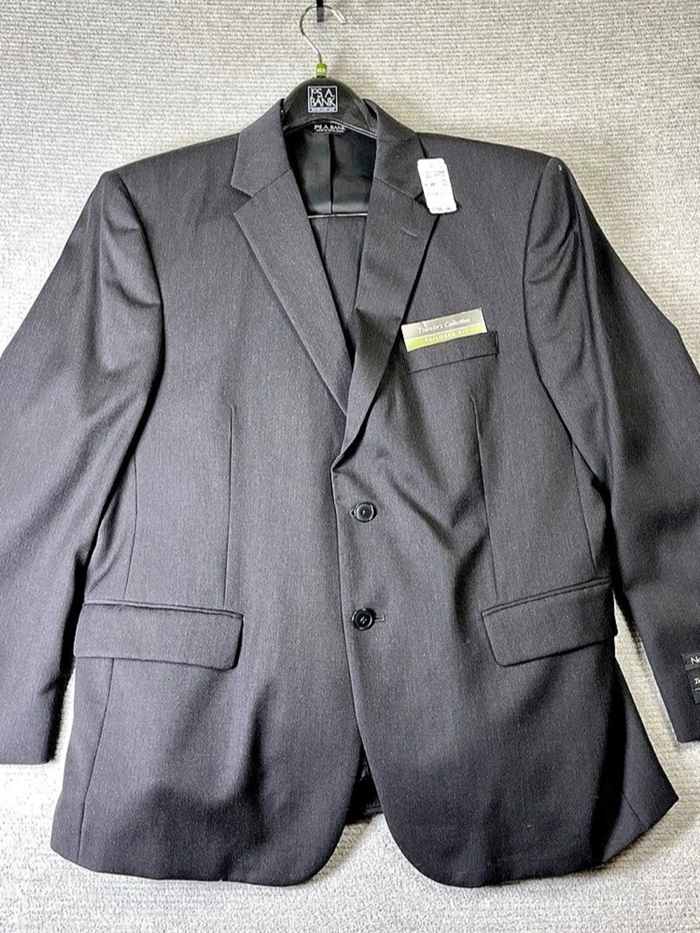 JOS. A. BANK Tailored Fit Wool Suit Jacket Gray 44 Short